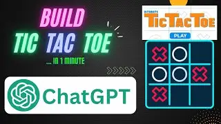 How To Make  Tic - Tac - Toe Game Using Chat GPT in 1 minute | without writing single line of code