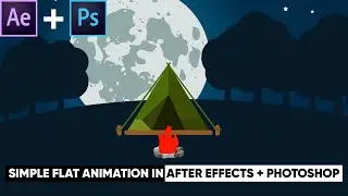 Simple Flat Animation In After Effects and Photoshop After [Effects Tutorial #4]