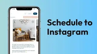 How To Create + Schedule a post for Instagram on the Plann app