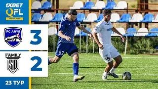 Арыс 3:2 SD Family | 1XBET QFL Бірінші Лига 2024 | 23 тур | Ойынға шолу, 06.09.2024