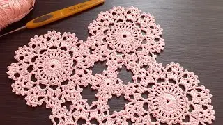 Красивый Ажурный мотив крючком. Соединение мотивов. SUPER EASY Beautiful Pattern Crochet