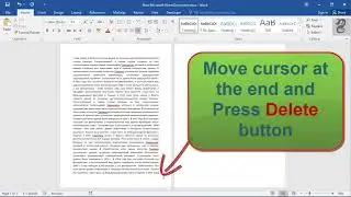 How to Delete Blank Page with Keyboard shortcut in Word