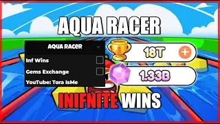 [OP] Aqua Racer Script Hack • Infinite Wins / Gems Exchange [Roblox]