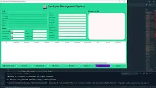 Python PyQT5 GUI Database - Demo Employee Management System