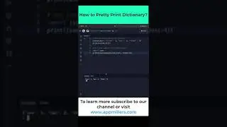 How to pretty print Python Dictionary? #shorts