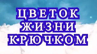 Цветок жизни крючком в виде узора - Схема + Мастер-класс