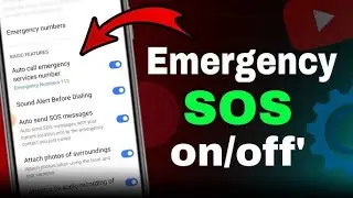 emergency sos kaise setting kare , automatic emergency sos setting emergency sos call #singhitltech