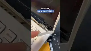 DESTROYED Laptop Hinge! #shorts #pc #laptoprepair  #pcrepair #computerrepair