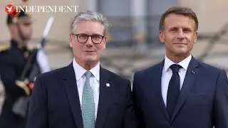 Watch: Keir Starmer meets Emmanuel Macron in Paris as he looks to 'reset' UK relationship with EU