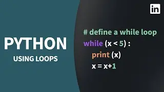 Python Tutorial - Repeating code with LOOPS