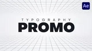 After Effects Template: Typography Promo Opener + Free Font