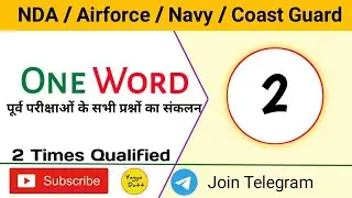 One Word📚 | Vocab🔥 | yagya datt | 🔴Live 7A.M | airforce | nda | navy | coast guard | Airforce result