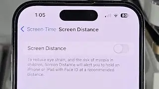 How To Turn Off Screen Distance on iPhone iOS 17