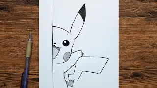 Easy Pokemon drawing | How to draw Pikatchu step by step | easy tutorial