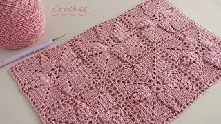 ВЯЗАНИЕ КРЮЧКОМ простые КВАДРАТНЫЕ МОТИВЫ 🌺Easy Crochet motifs pattern for beginners🌺