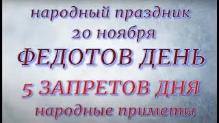 20 ноября народный праздник Федотов день. Народные приметы и традиции. Запреты дня.