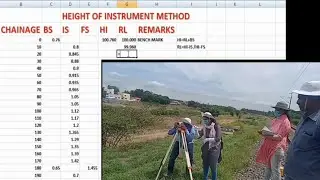 Levelling on Railway Track / Height of instrument method