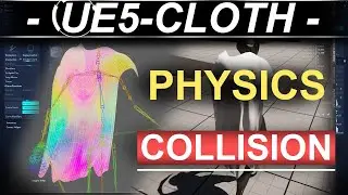 Unreal5 Cloth Physics (COLLISION!!)