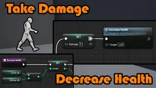 Take/Deal Damage And Death | Decrease Health From Hunger, Oxygen, etc - Unreal Engine 4 Tutorial