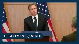 Secretary Blinken holds a press availability in Tashkent, Uzbekistan