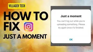 Instagram just a moment error problem solved | Instagram switch account problem | just a moment