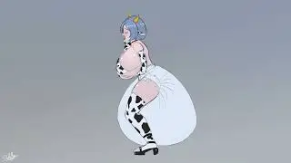 Diaper Animation Cow Girl