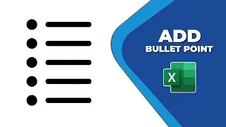 How to add bullet point in excel sheet