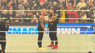 The Rock Challenges Roman Reigns for Wrestlemania 40 - WWE Smackdown 2/2/2024