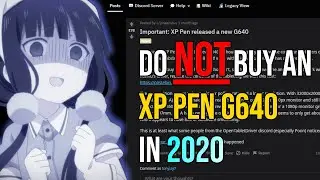 osu! Do NOT buy an XP-PEN G640 in 2020! (Recommended cheap and good tablets in the description)