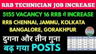 किस RRB मे apply करना अच्छा रहेगा vacancy increase 5154, 15 rrb vacancy increase, 6 rrb no change