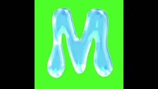 M, Alphabet M, ABCD, Green Screen Free Video, Green Screen, Chroma Key Background #greenscreen