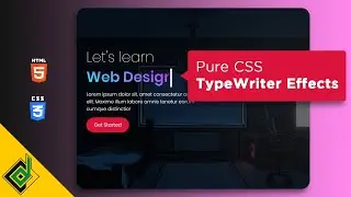 Pure CSS Text Typing Animation | Typewriter Effect