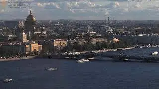 LIVE St. Petersburg Peter and Paul Fortress Петропавловская крепость, Эрмитаж и Дворцовый мост