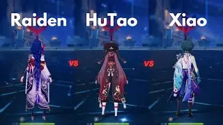 Who is BEST Polearm DPS ? Raiden vs Hutao vs Xiao !!