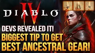 Diablo 4 - It's OFFICIAL! Best Way To Get Best Ancestral & Sacred Legendary Items in End Game!