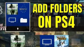 How MAKE FOLDERS on the PS4 HOME SCREEN! (EASY METHOD)