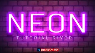 How to Make Neon Text in Photoshop 2024