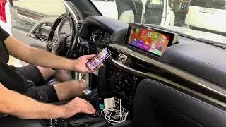 Apple CarPlay на штатный монитор Lexus LX450D, Lexus LX570 подключить