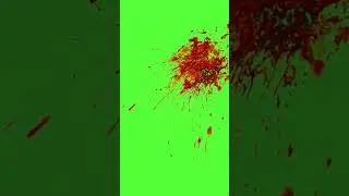 Blood Splatter chroma Key HD