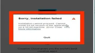 Installation Cannot Install 64- bit Version.