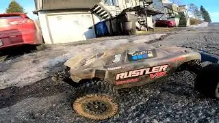 Traxxas Rustler VXL 3s Lipo Wheelie and Crash