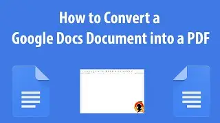 How to Convert a Google Doc into a PDF