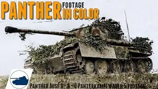 WW2 color footage Panther Ausf D - A - G Panzerkampfwagen 5.