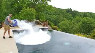 What Happens If You Drop 30 lb of Dry Ice in POOL