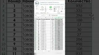 Лайфхак как перенести столбец в excel