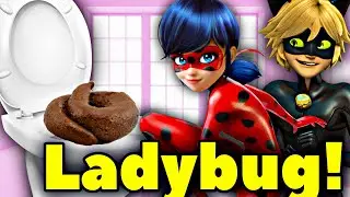 Miraculous Ladybug and Cat Noir POOP in the TOILET. Ladybug Miraculous Pooping. Miraculous Poops