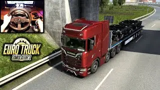 Euro Truck Simulator 2 Kiel to Mannheim | Train Undercarriage | Thrustmaster