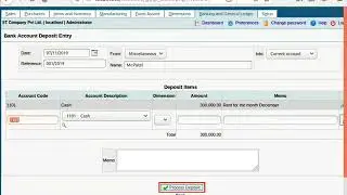 Taxes and Bank Account in FrontAccounting - English