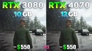 RTX 3080 vs RTX 4070 - Test in New Games 2024