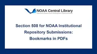 Section 508: Bookmarks in PDFs